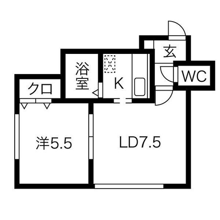 新琴似駅 徒歩33分 2階の物件間取画像